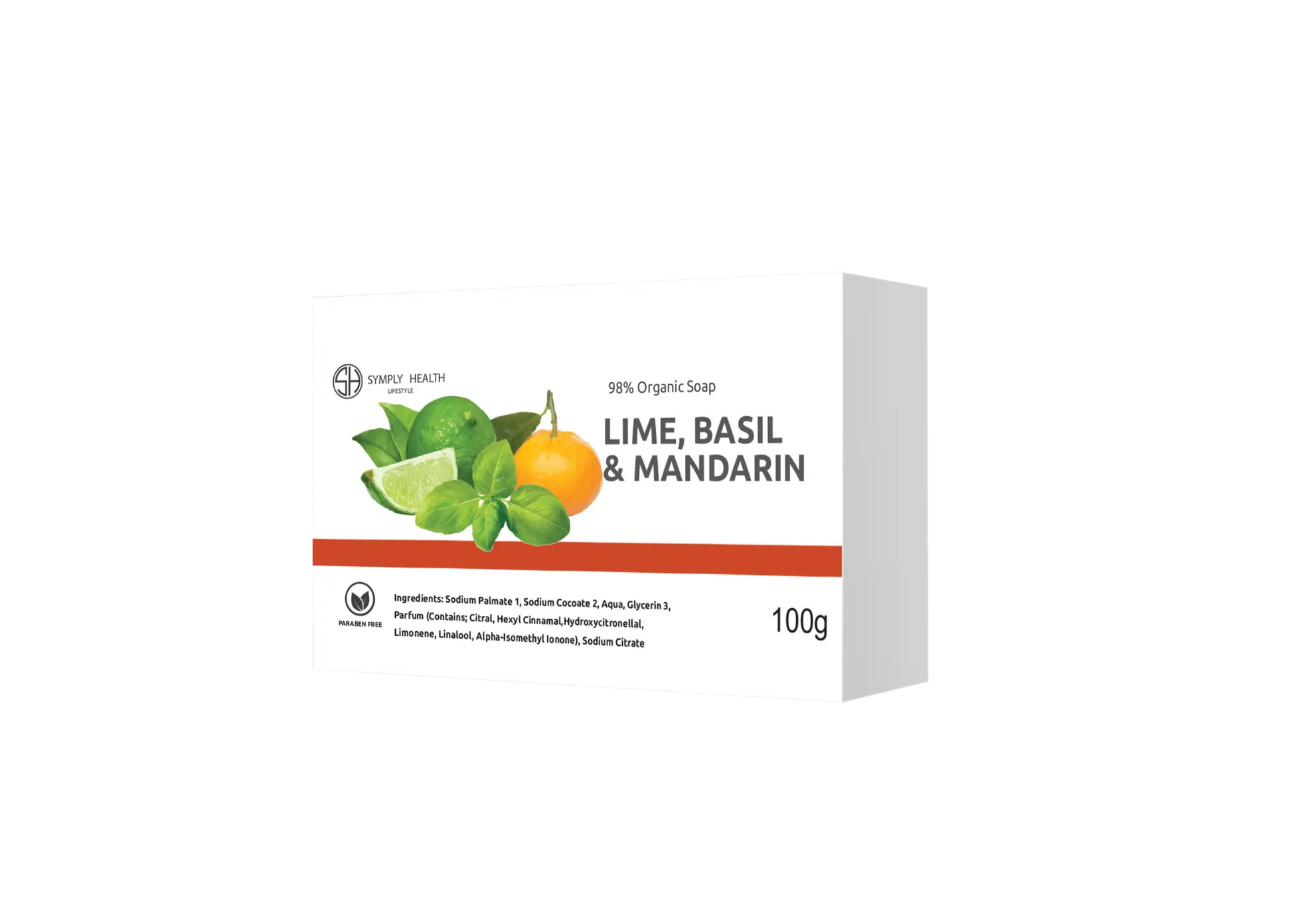 Lime, Basil & Mandarin Soap front