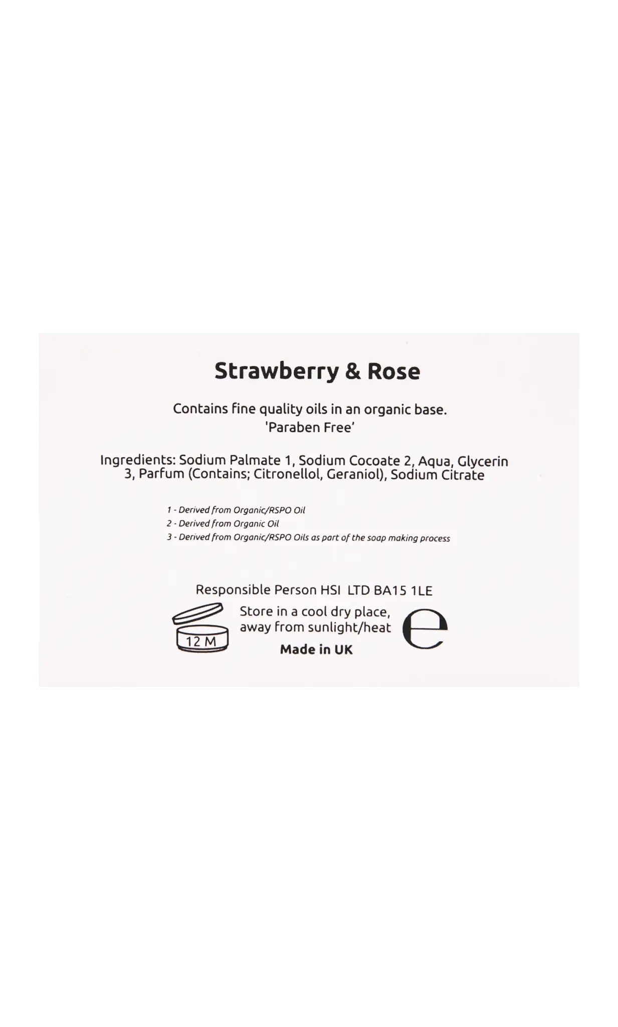 Strawberry and Rose Soap back