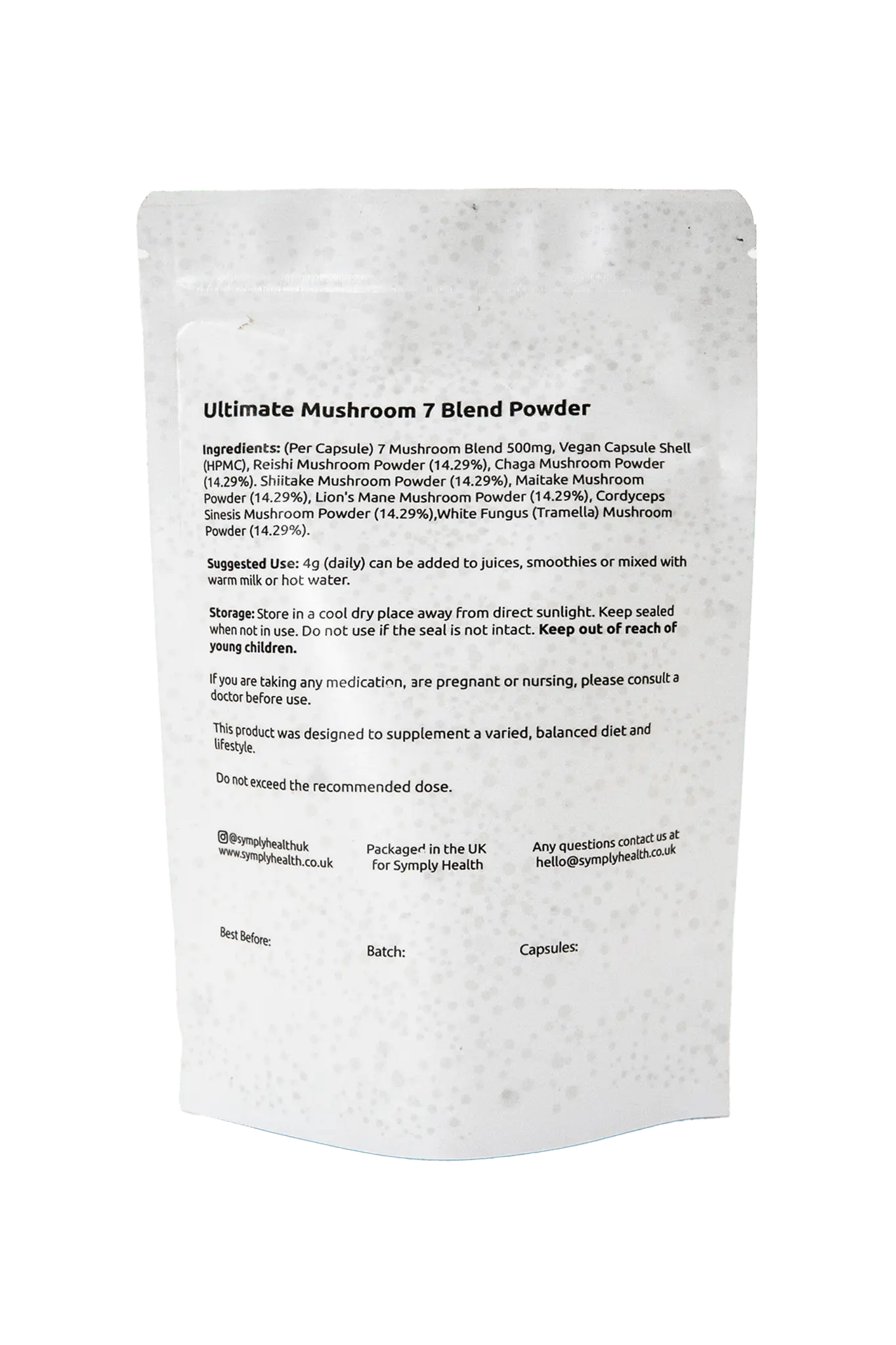 Ultimate Mushroom 7 Blend Powder