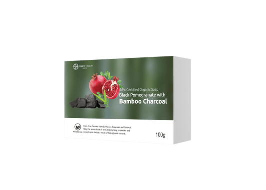 Black Pomegranate with Bamboo Charcoal Soap front