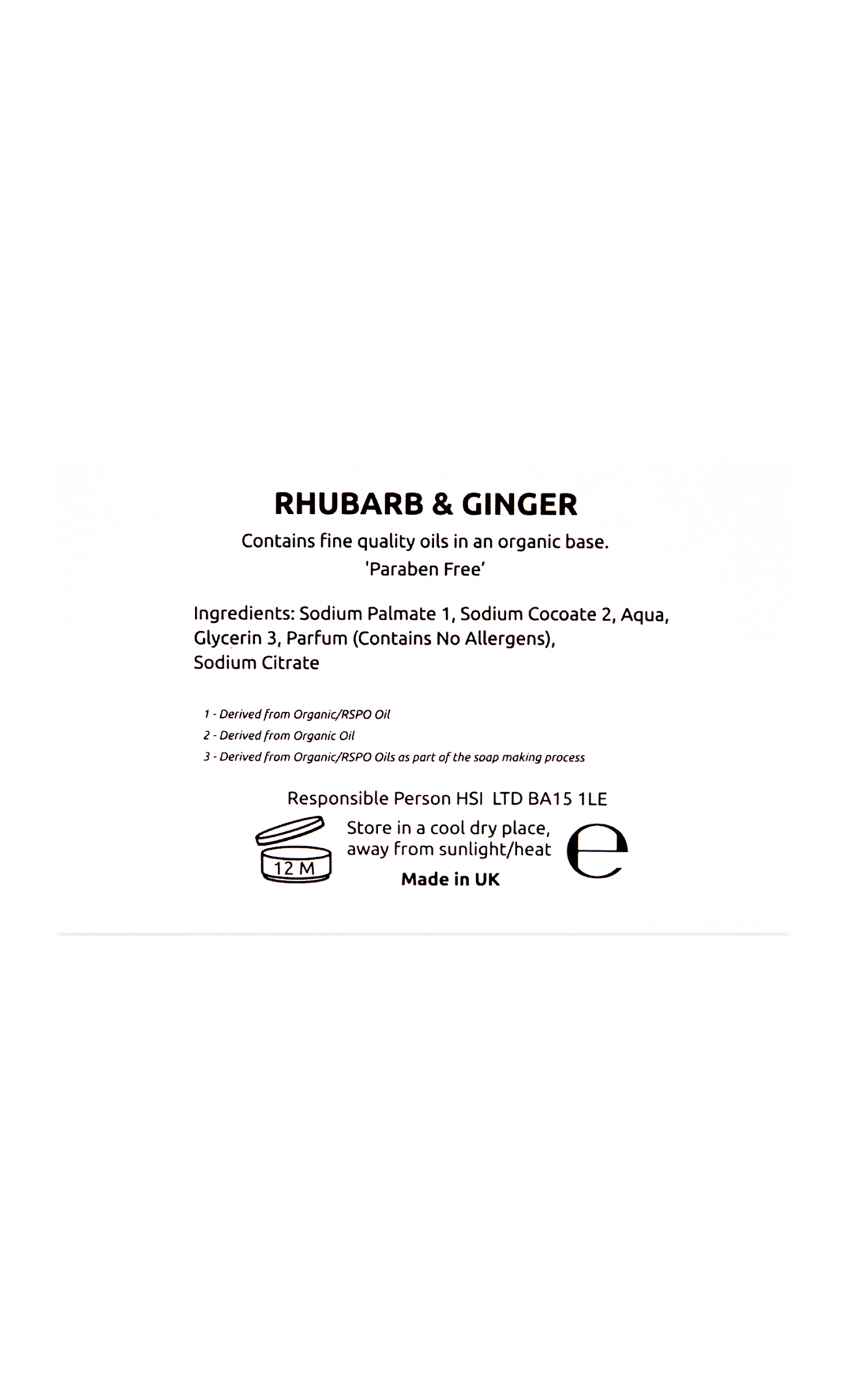 Rhubarb & Ginger Soap